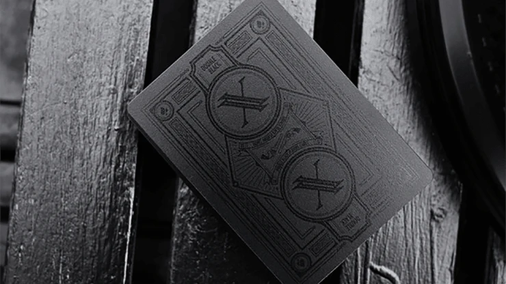 Double Black Waterproof Plastic Playing Cards - Image 3