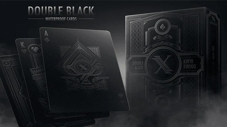 Double Black Waterproof Plastic Playing Cards - Image 5