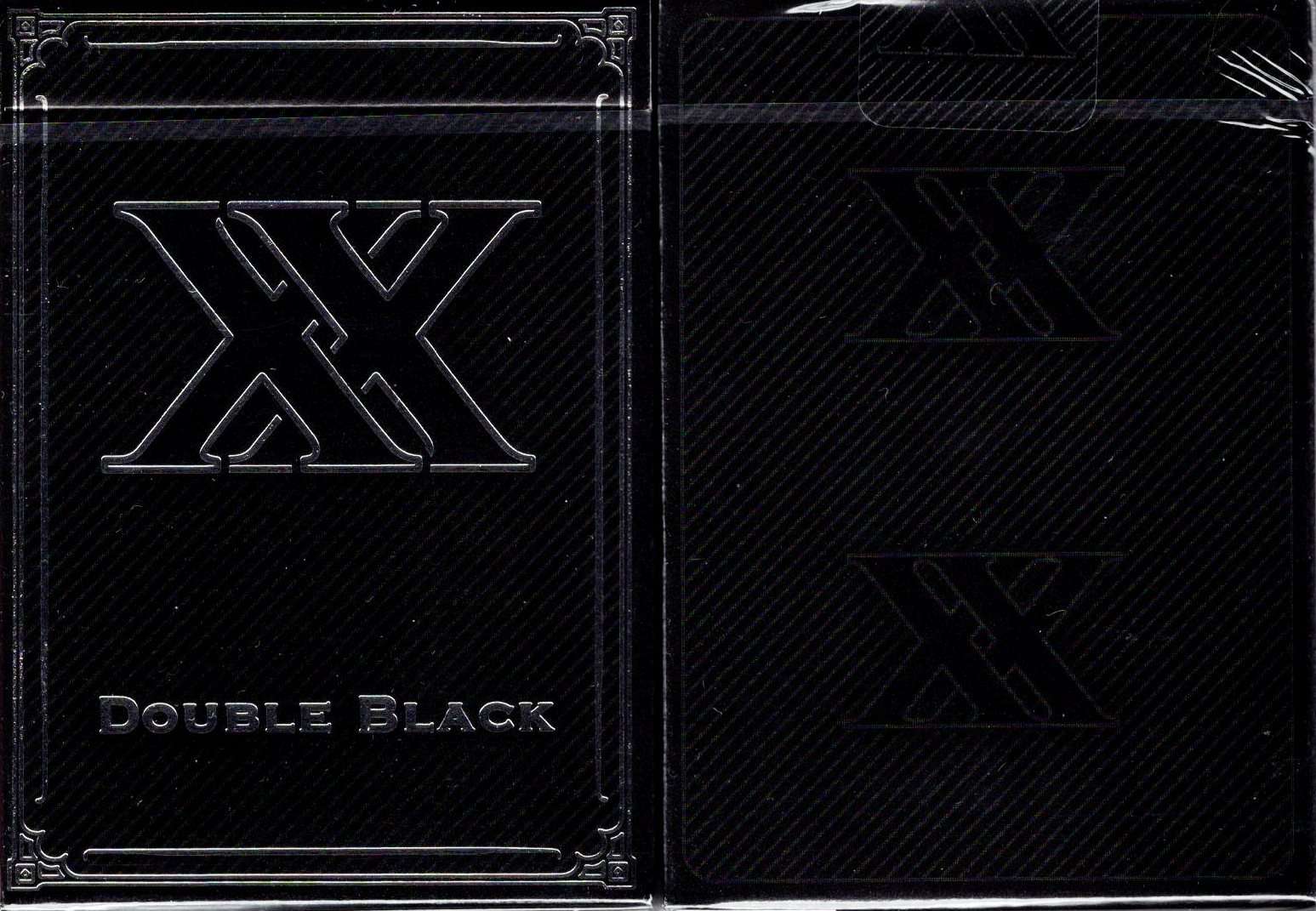 Double Black XX Playing Cards USPCC