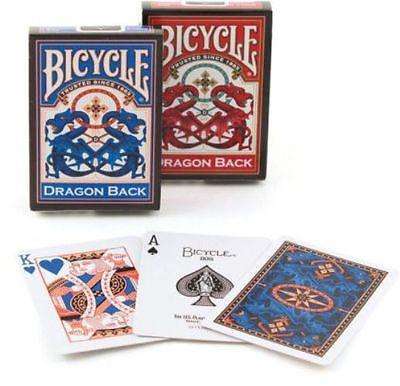 Dragon Back 2 Deck Set Red & Blue Bicycle Playing Cards - Image 3
