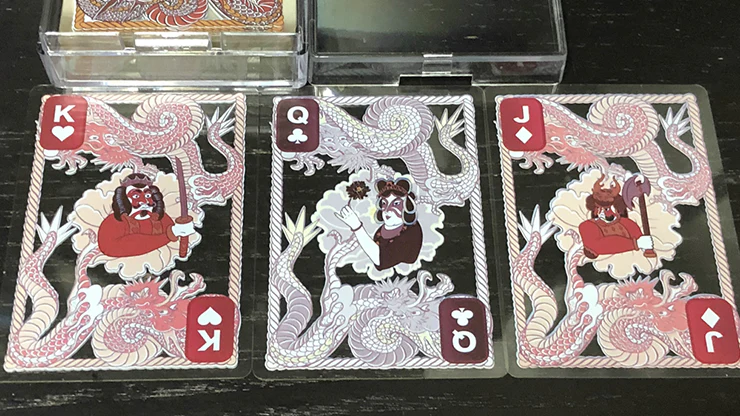 Dragon Classic Silver Plastic Transparent Playing Cards - Image 3