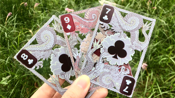 Dragon Mighty Black Plastic Transparent Playing Cards - Image 3