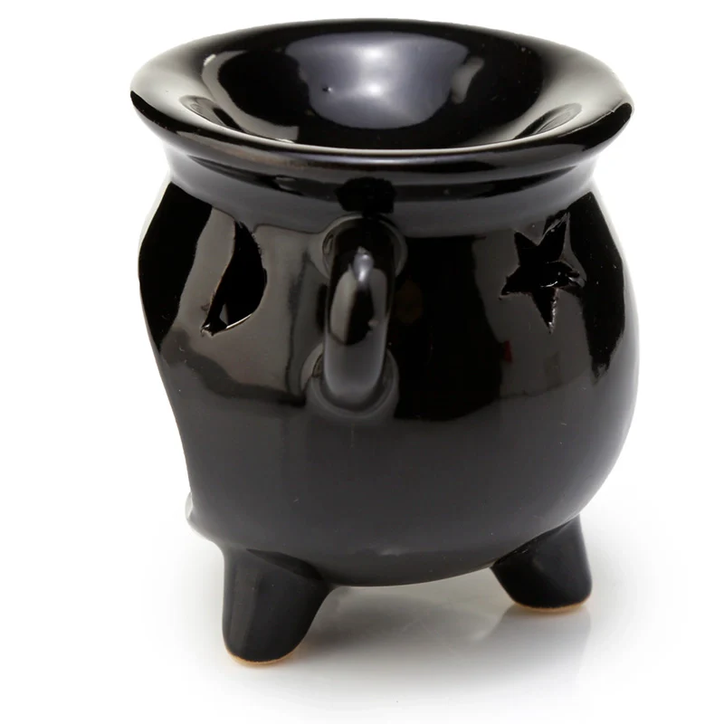 Eden Small Black Cauldron Oil Burner - Image 2