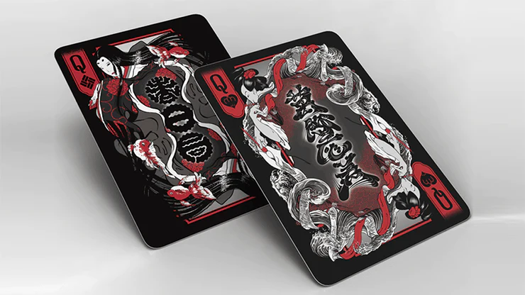 Edo Karuta Shogun Black Bicycle Playing Cards - Image 2