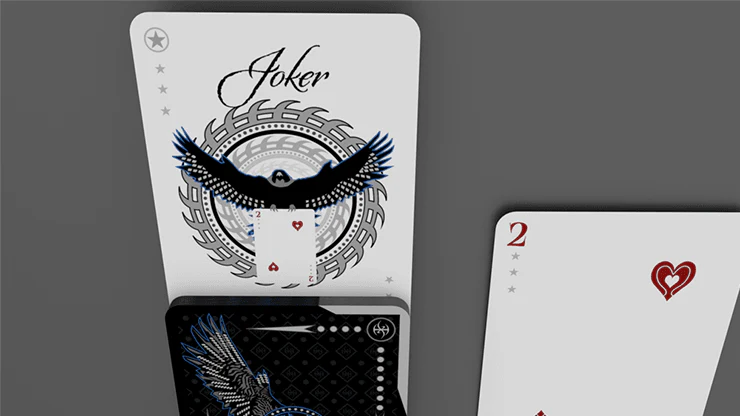 Falcon Silver Collector Throwing Playing Cards USPCC - Image 2