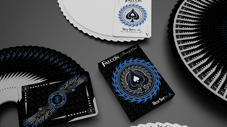 Falcon Silver Throwing Playing Cards USPCC - Image 3