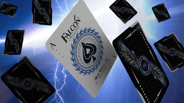 Falcon Silver Throwing Playing Cards USPCC - Image 4
