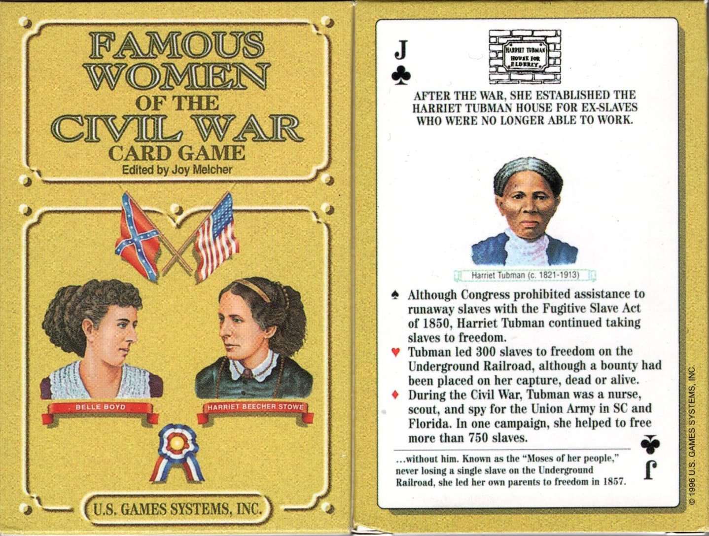 Famous Women of the Civil War Playing Cards USGS