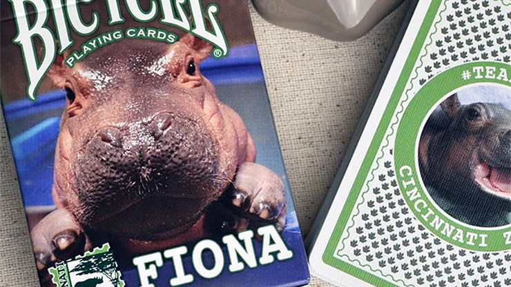 Fiona Hippo Bicycle Playing Cards - Image 3