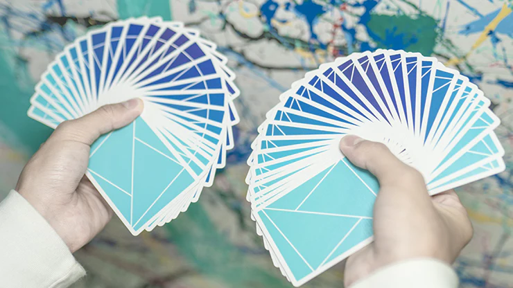 Flexible Gradients Blue Cardistry Playing Cards TCC - Image 6