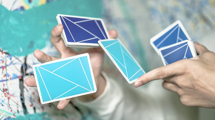 Flexible Gradients Blue Cardistry Playing Cards TCC - Image 7