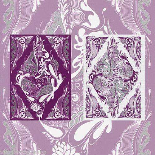 Floral Purple Playing Cards Deck - Image 2