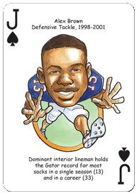 Florida Football Heroes Playing Cards - Image 4