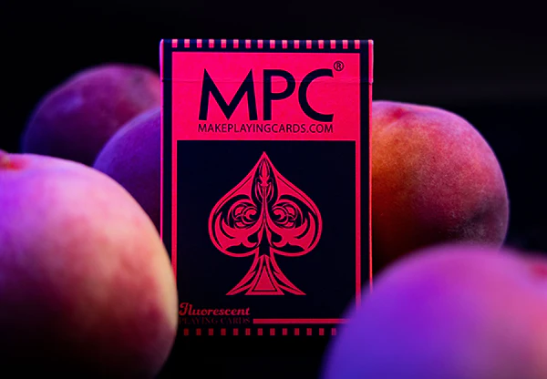 Fluorescent Peach Playing Cards MPC