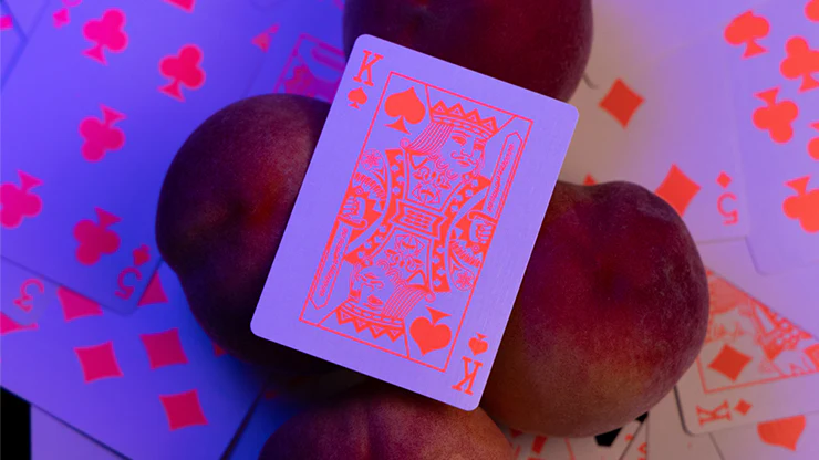 Fluorescent Peach Playing Cards MPC - Image 4