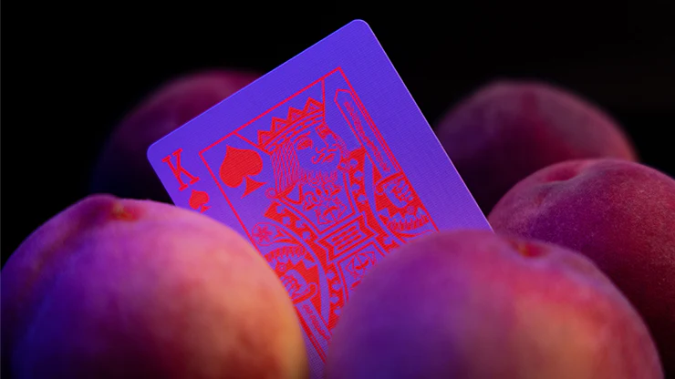Fluorescent Peach Playing Cards MPC - Image 5