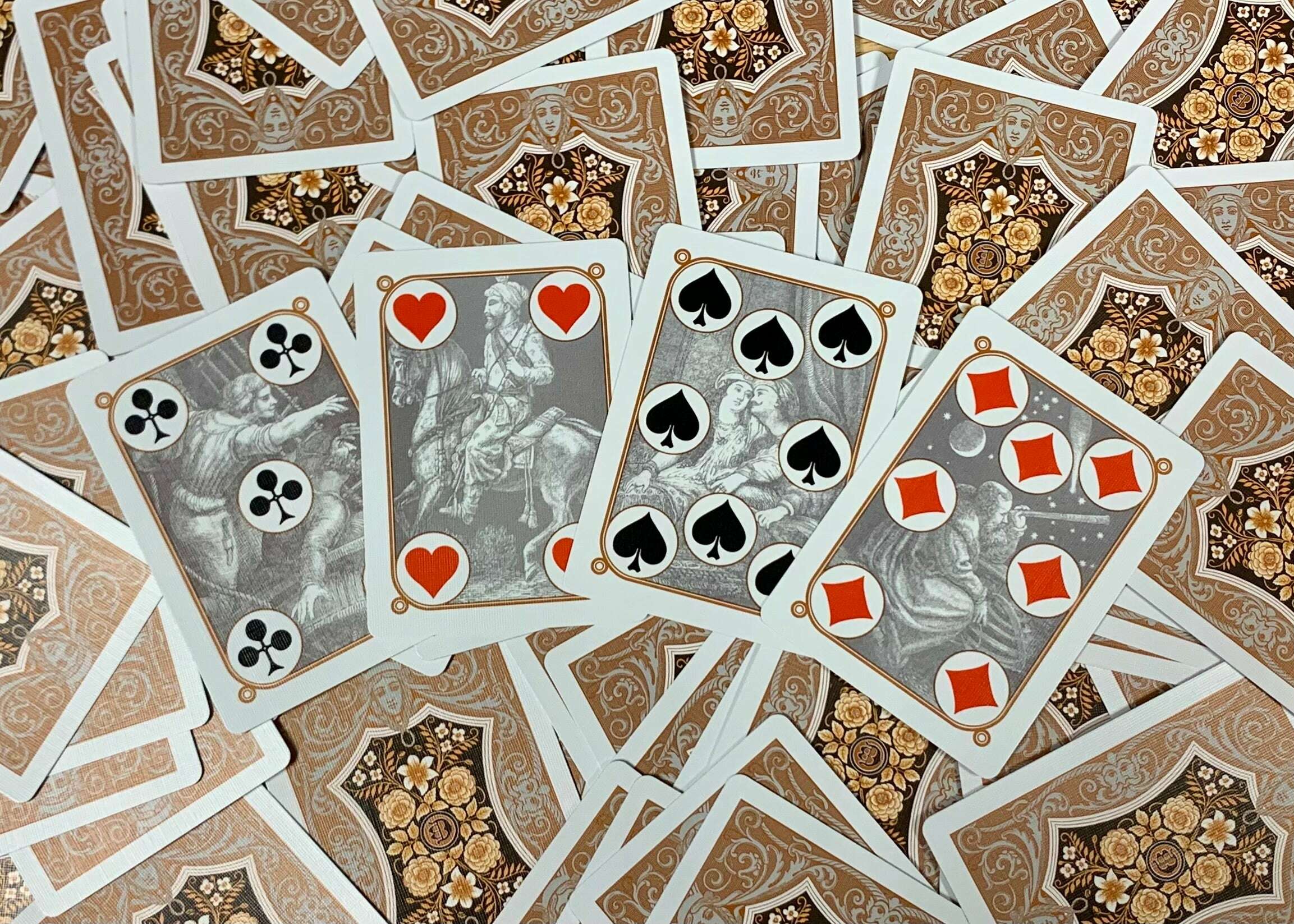 Four Continents Copper Gilded Playing Cards USPCC - Image 4