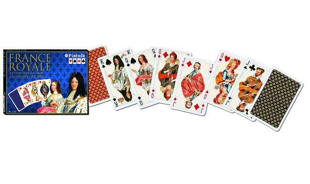 France Royale 2 Deck Set Bridge Playing Cards Piatnik - Image 3