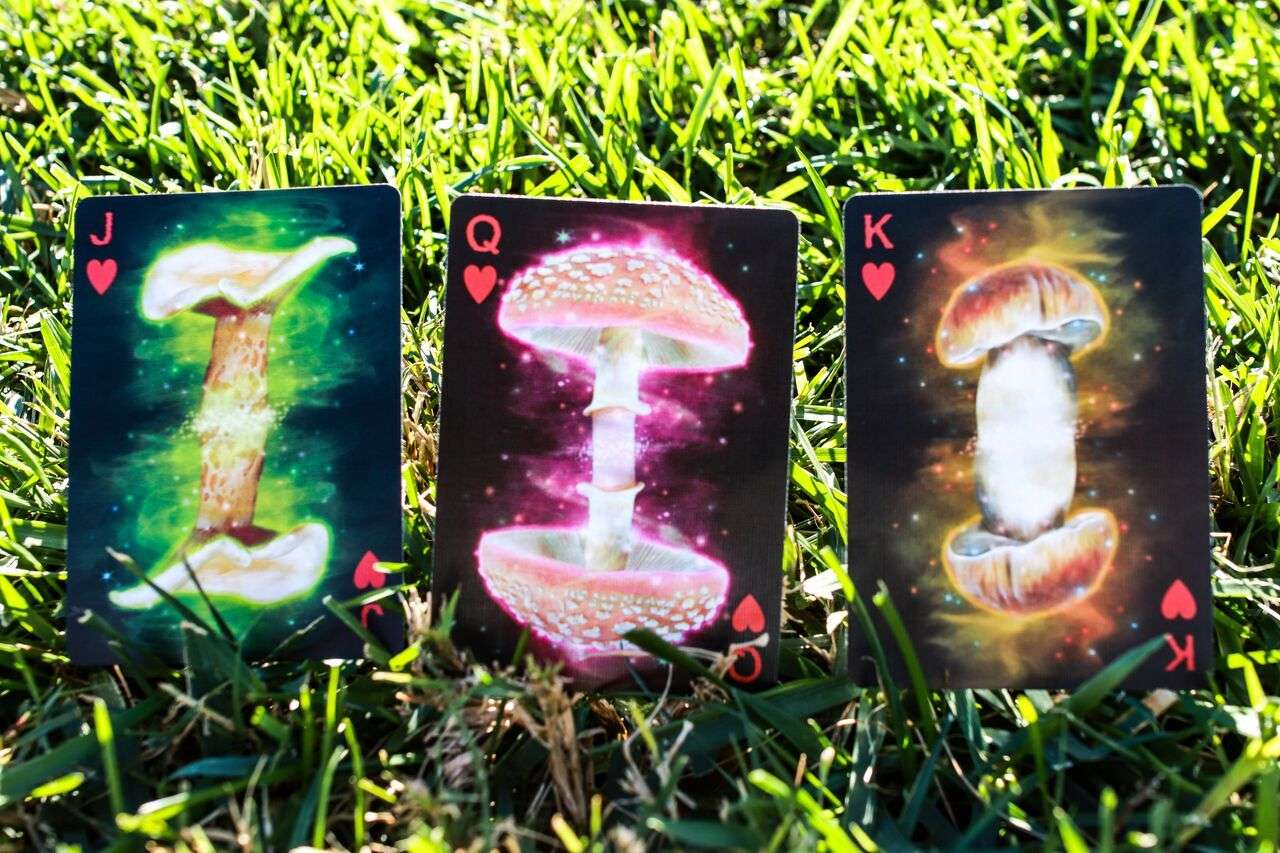 Fungi Mystic Mushrooms Mycological Playing Cards USPCC - Image 3