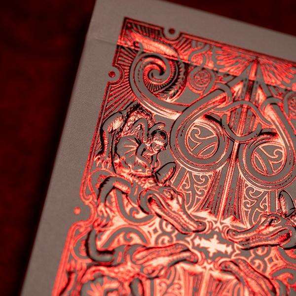 Gatorbacks Metallic Red Playing Cards USPCC - Image 5