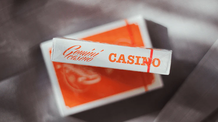 Gemini Casino 1975 Orange Playing Cards USPCC - Image 2
