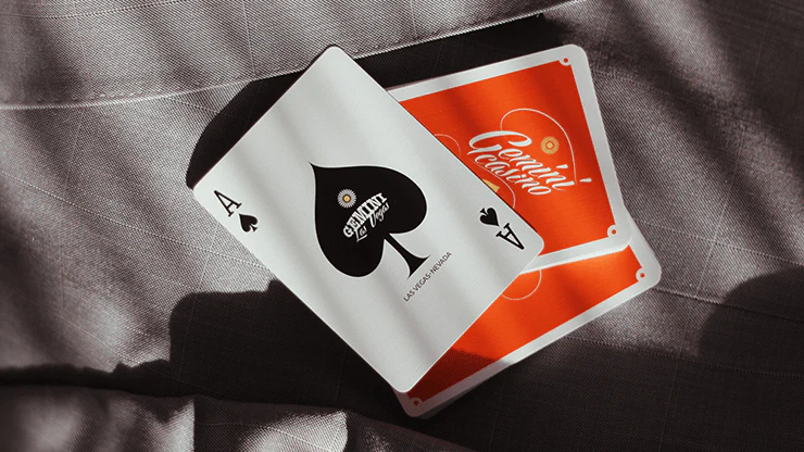 Gemini Casino 1975 Orange Playing Cards USPCC - Image 4