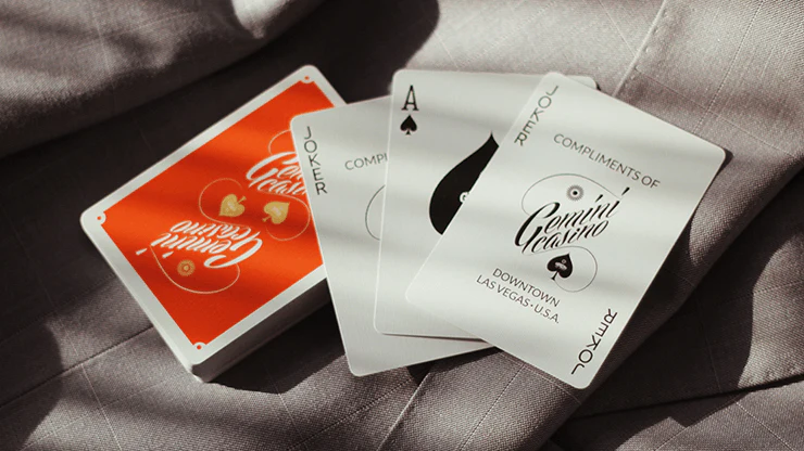 Gemini Casino 1975 Orange Playing Cards USPCC - Image 6