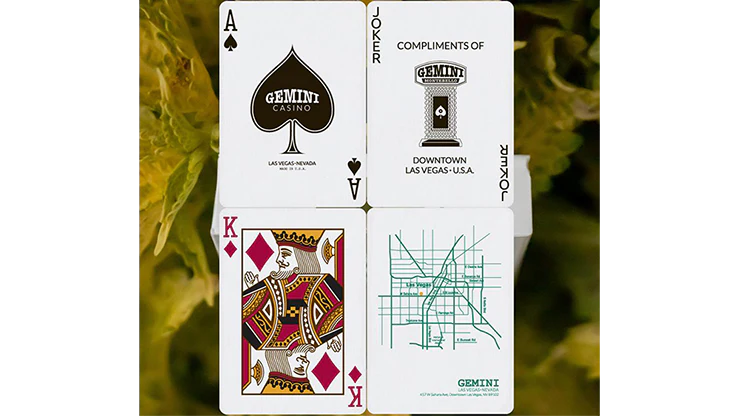 Gemini Casino Emerald Green Playing Cards USPCC - Image 2