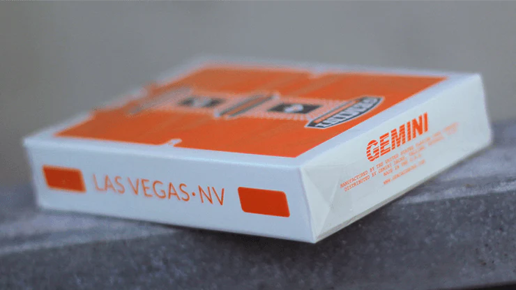 Gemini Casino Orange Playing Cards USPCC - Image 4