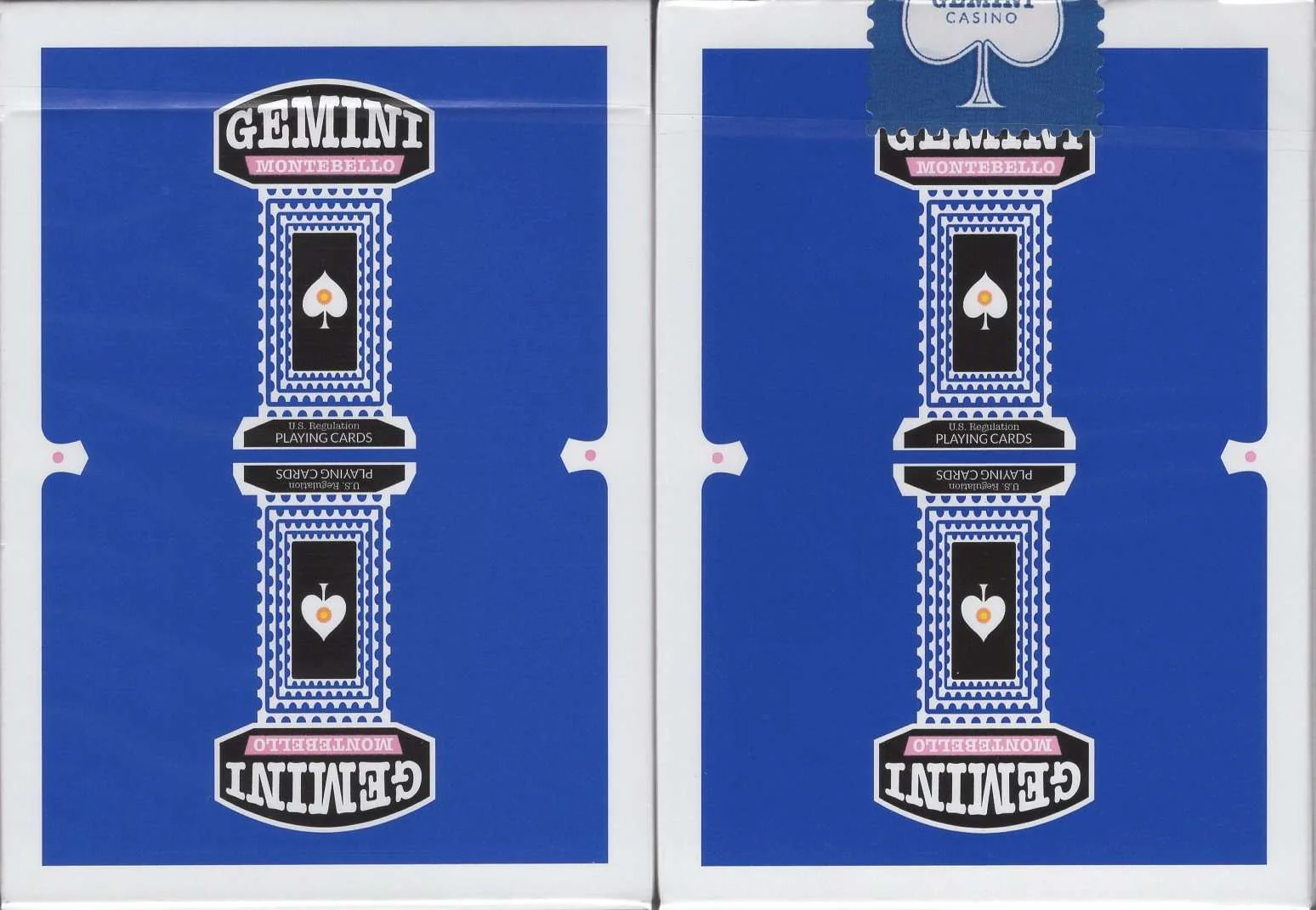 Gemini Casino Royal Blue Playing Cards USPCC