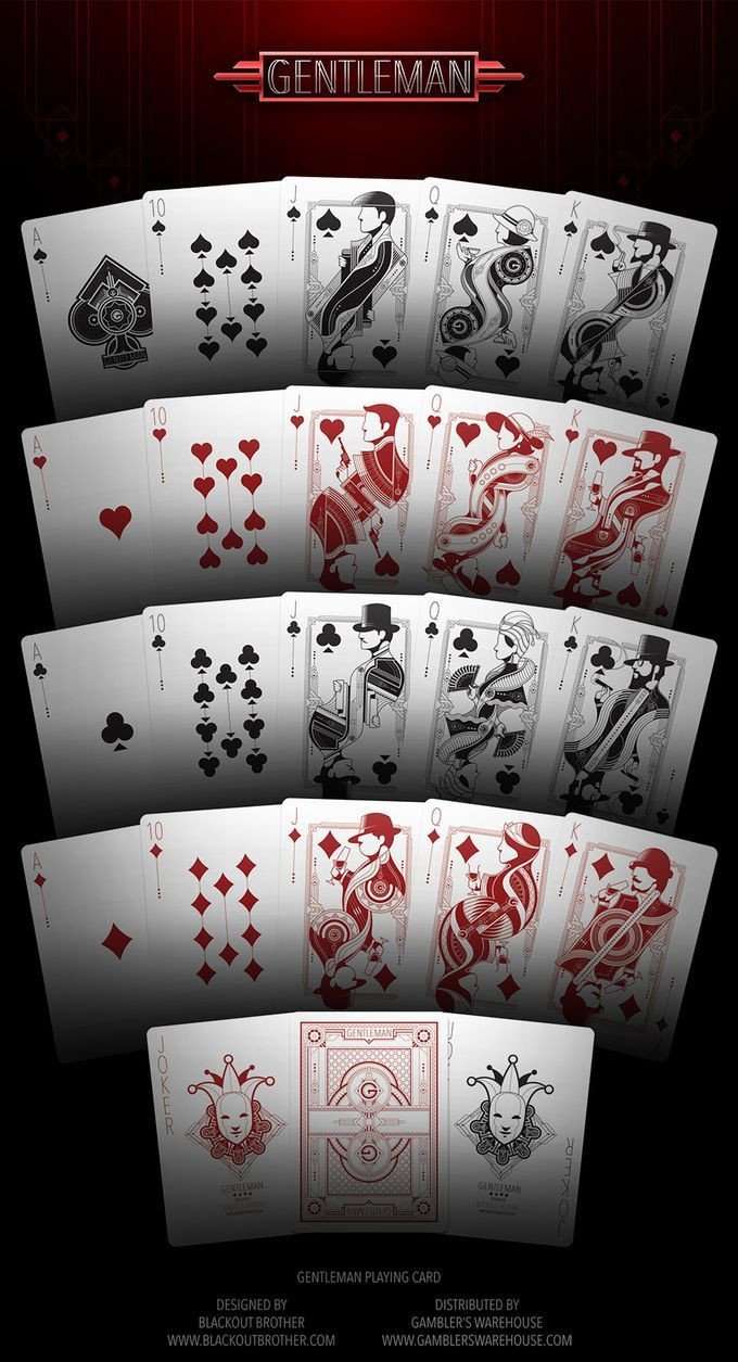 Gentleman White Bicycle Playing Cards - Image 3