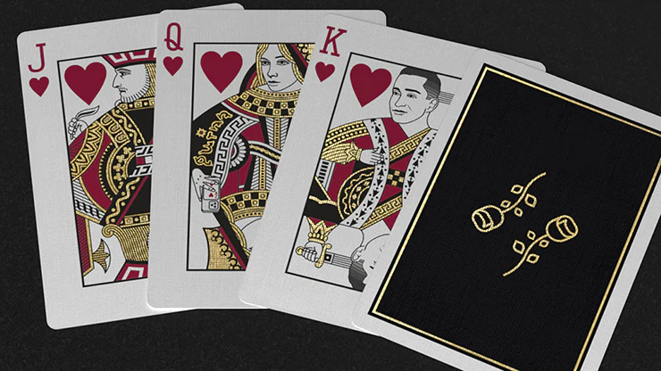 Gold Foil Black Roses Casino Playing Cards - Image 4