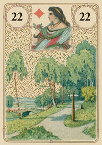 Golden Lenormand Oracle Deck Lo Scarabeo - Image 2