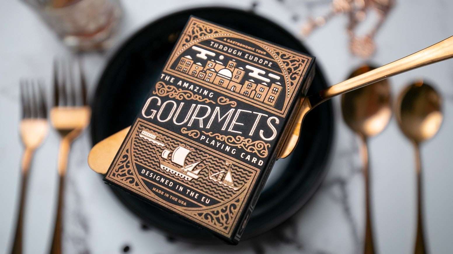 Gourmet Gilded 2 Deck Set Playing Cards USPCC - Image 7