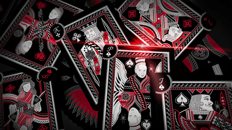 Grandmasters Black Widow Spider Playing Cards USPCC - Image 4