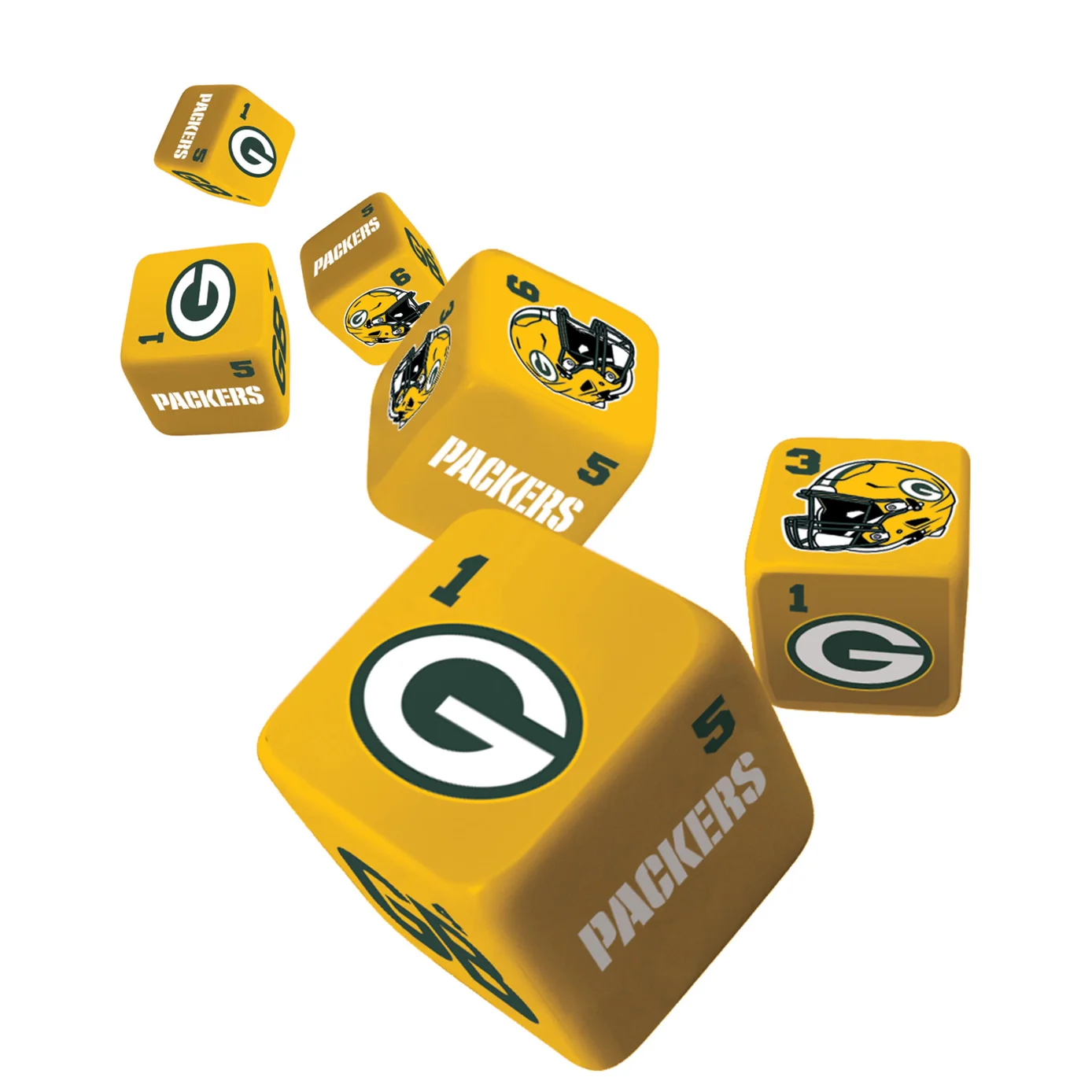 Green Bay Packers Dice Set by Masterpieces - Image 2