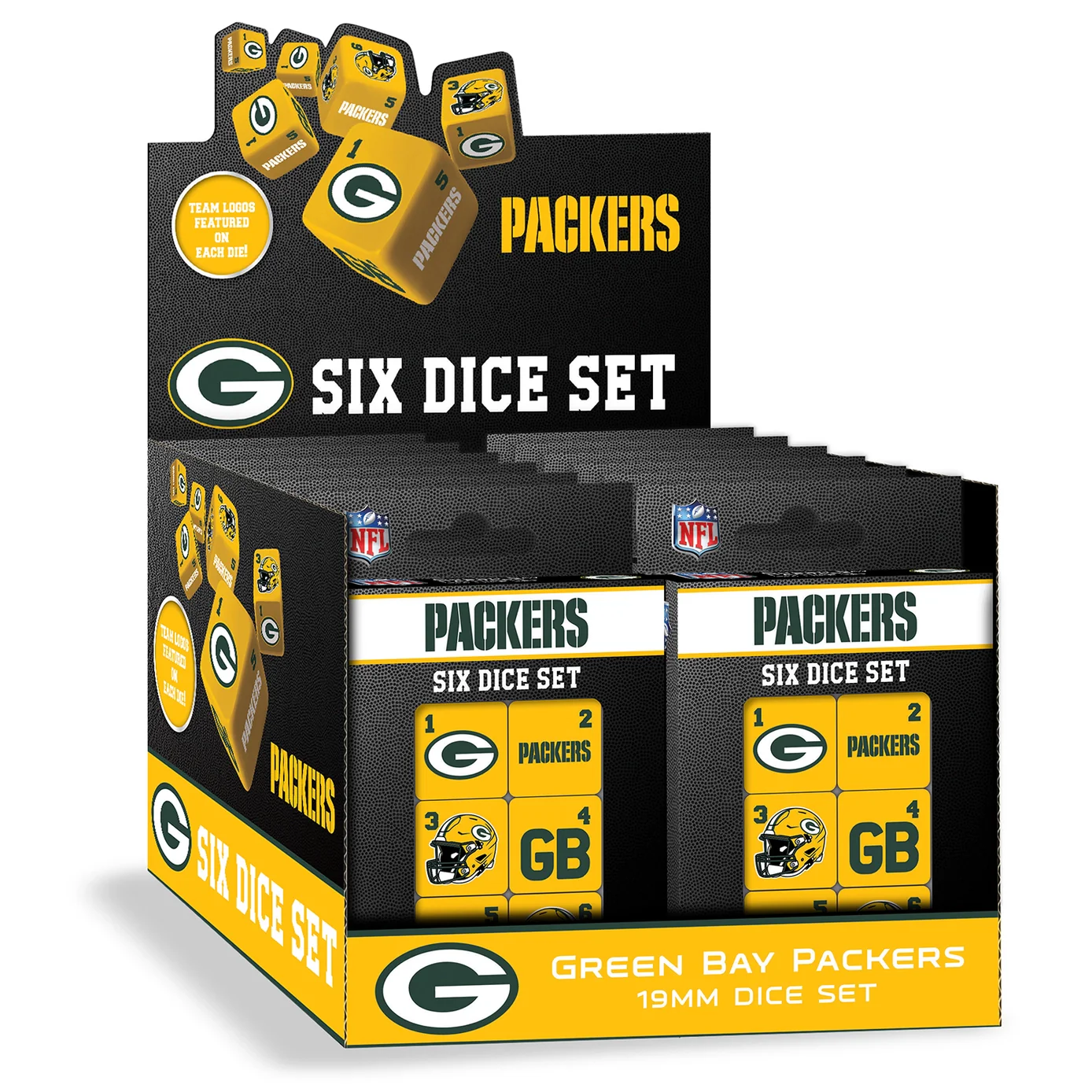 Green Bay Packers Dice Set by Masterpieces - Image 3