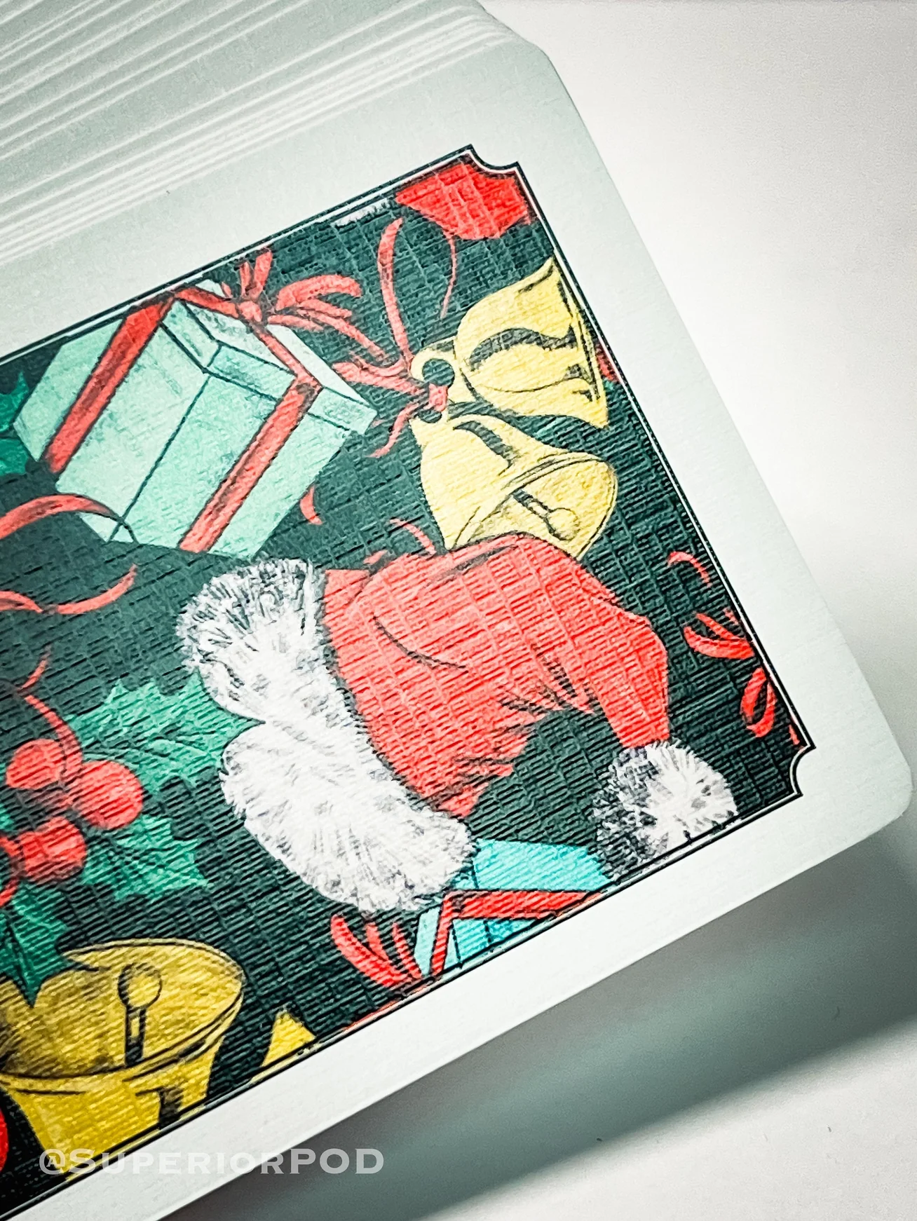 Green Christmas Playing Cards - Image 4