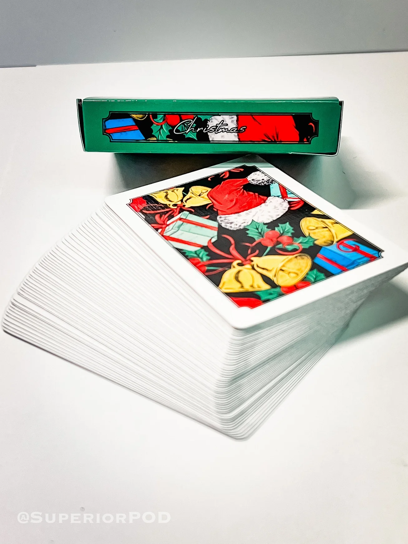 Green Christmas Playing Cards - Image 5