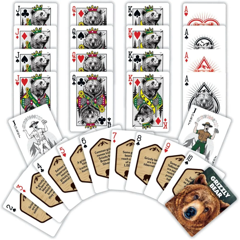 Grizzly Bear Playing Cards by Masterpieces - Image 2