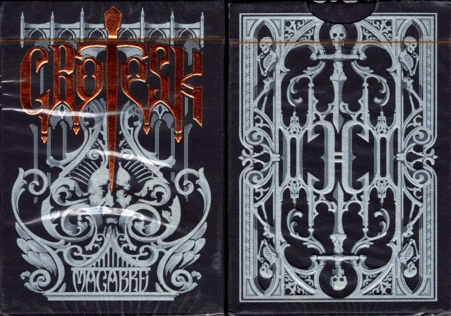 Grotesk Macabre Black Playing Cards EPCC
