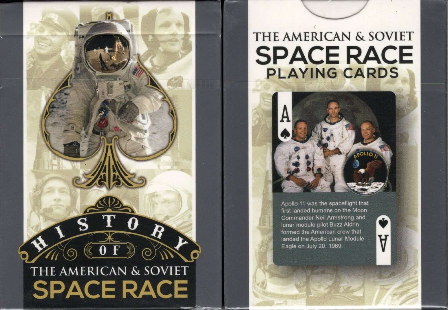 History of the American & Soviet Space Race Playing Cards WJPC