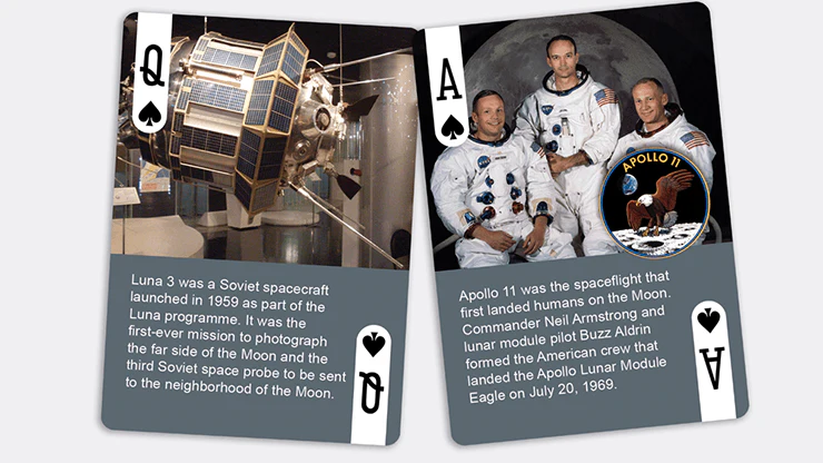 History of the American & Soviet Space Race Playing Cards WJPC - Image 3