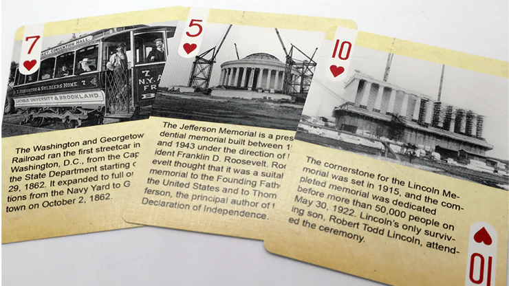 History Of Washington DC Playing Cards WJPC - Image 4