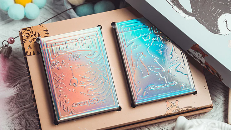 Holographic Naughty Dog and Liquid Cat Set Playing Cards MPC - Image 2