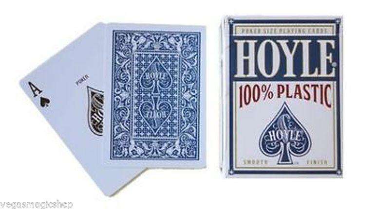 Hoyle 100% Plastic Blue & Red Deck Set Playing Cards - Image 5