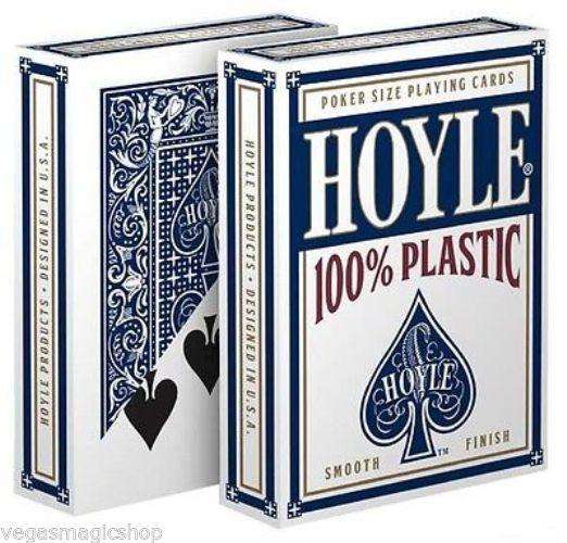 Hoyle 100% Plastic Blue & Red Deck Set Playing Cards - Image 7