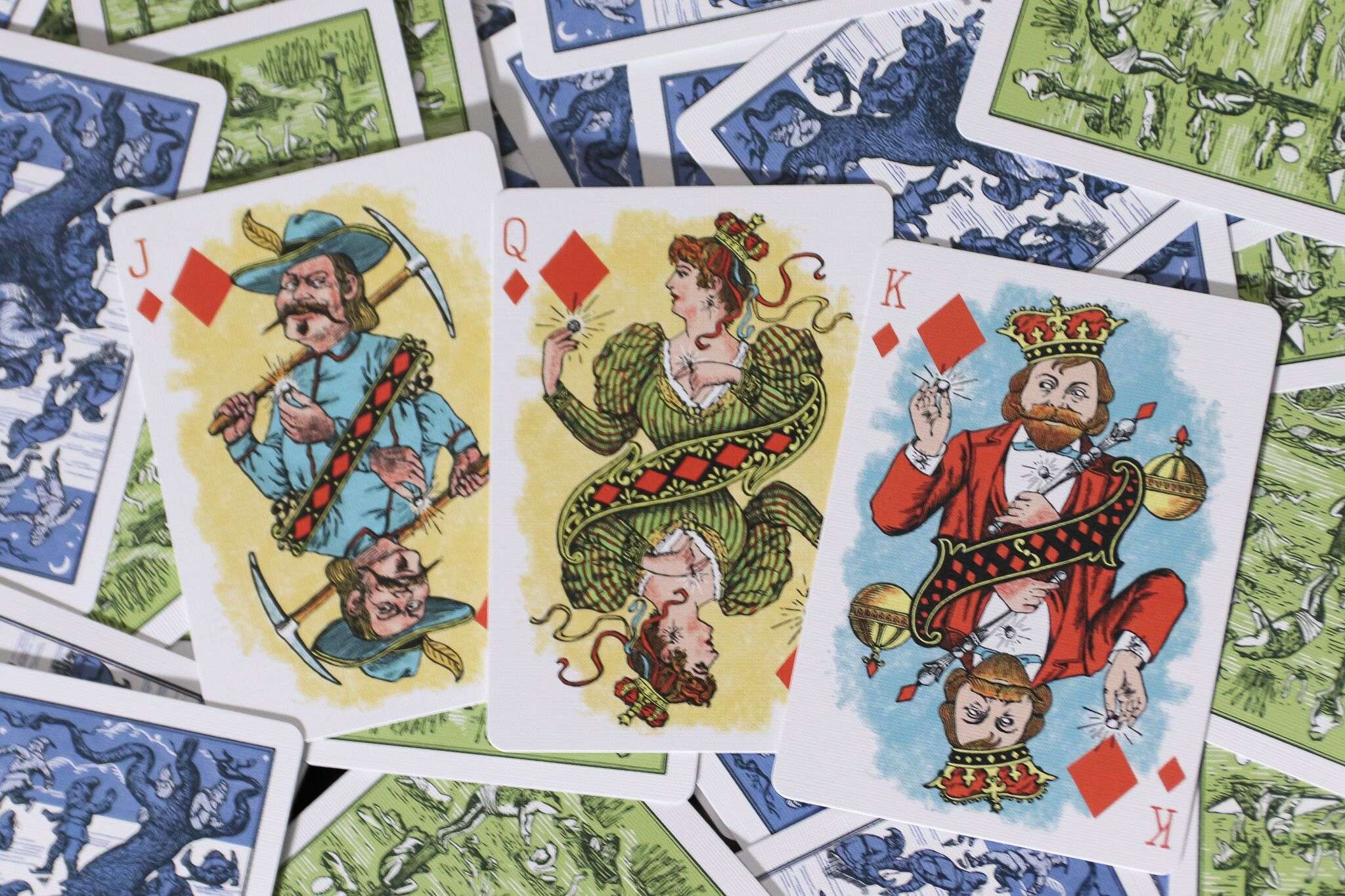 Hustling Joe Reproduction Gilded Playing Cards USPCC - Image 11