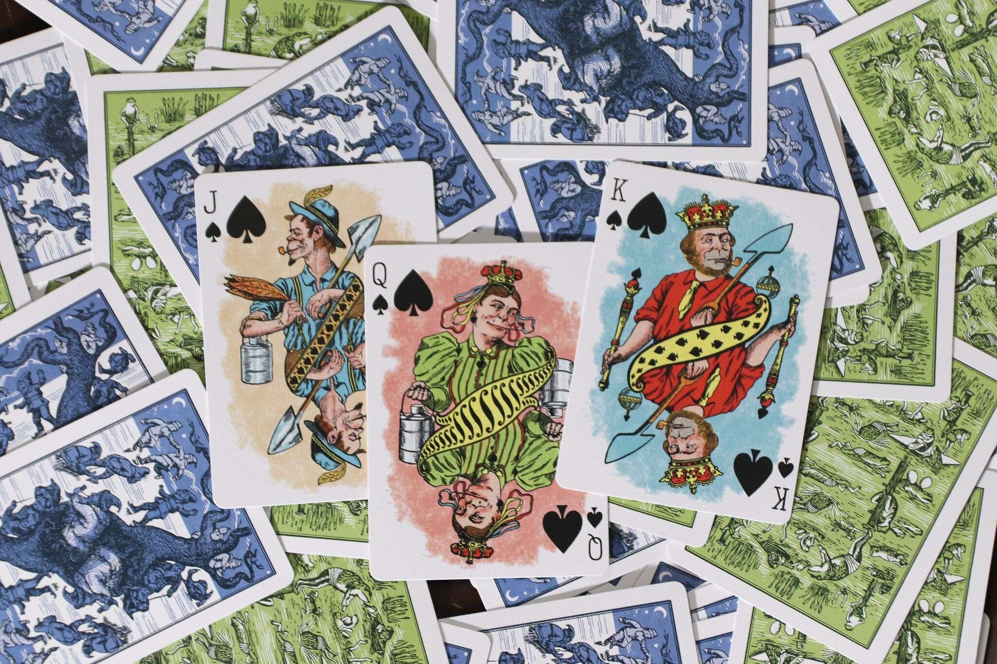 Hustling Joe Reproduction Gilded Playing Cards USPCC - Image 9