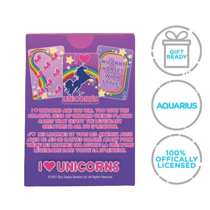 I Heart Unicorns Playing Cards Aquarius - Image 2